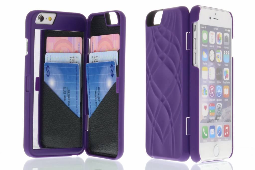 Image of Paarse beauty case voor de iPhone 6(s) Plus