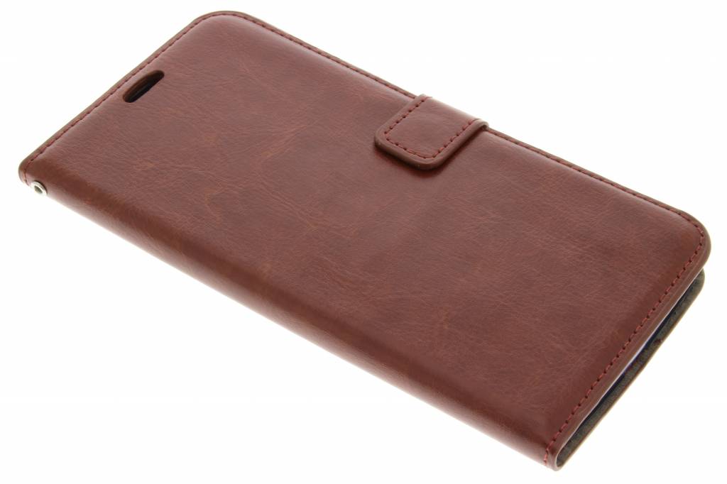 Image of Bruine kunstlederen wallet voor de Motorola Nexus 6