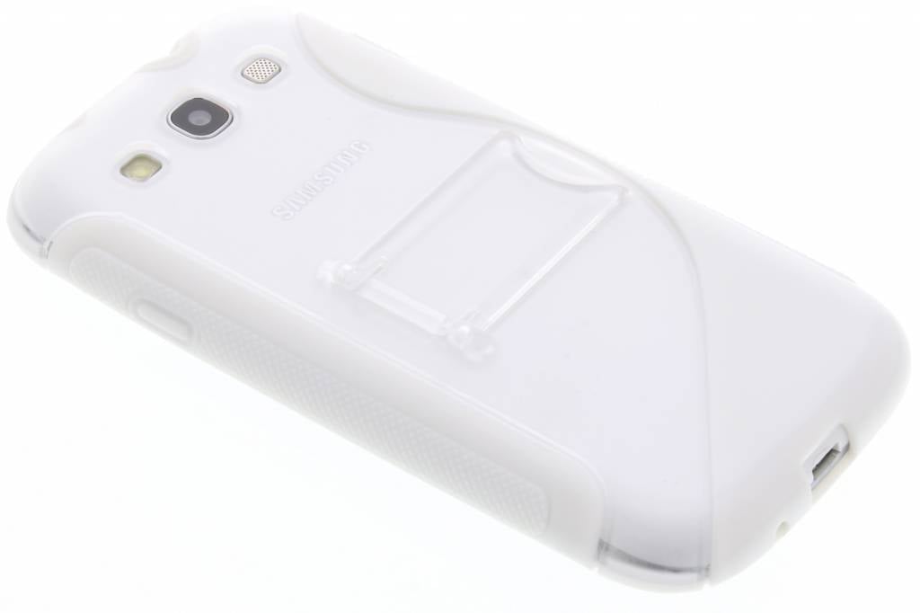 Image of Wit S-line hoesje met standaard voor de Samsung Galaxy S3 / Neo