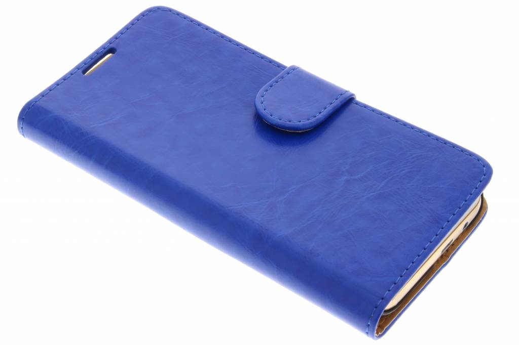 Image of Blauwe luxe vintage booktype hoes voor de HTC One M9