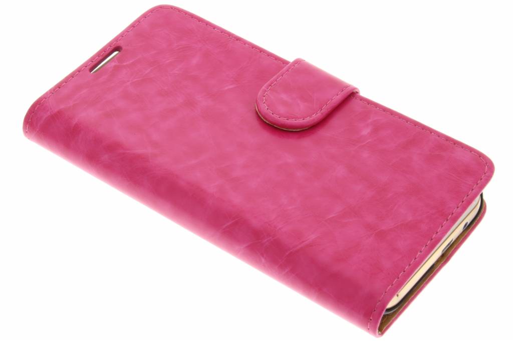 Image of Roze luxe vintage booktype hoes voor de HTC One M9