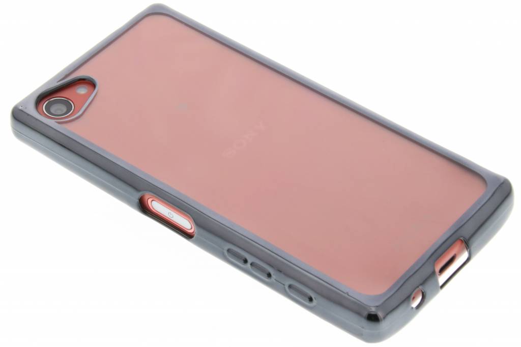 Image of Donkergrijs TPU hoesje met metallic rand voor de Sony Xperia Z5 Compact