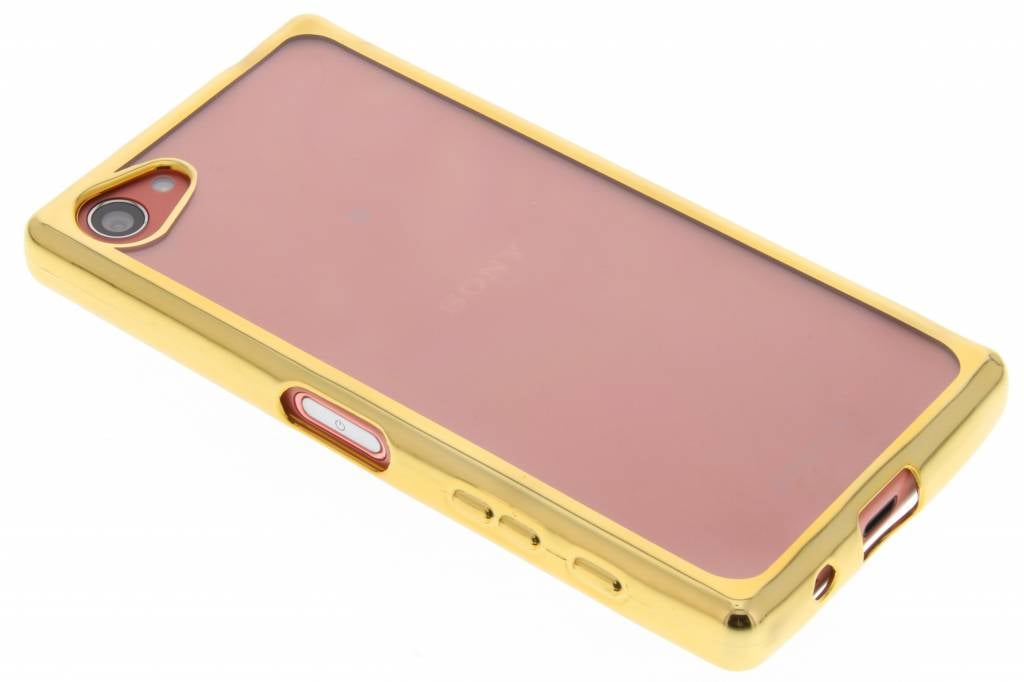 Image of Goud TPU hoesje met metallic rand voor de Sony Xperia Z5 Compact