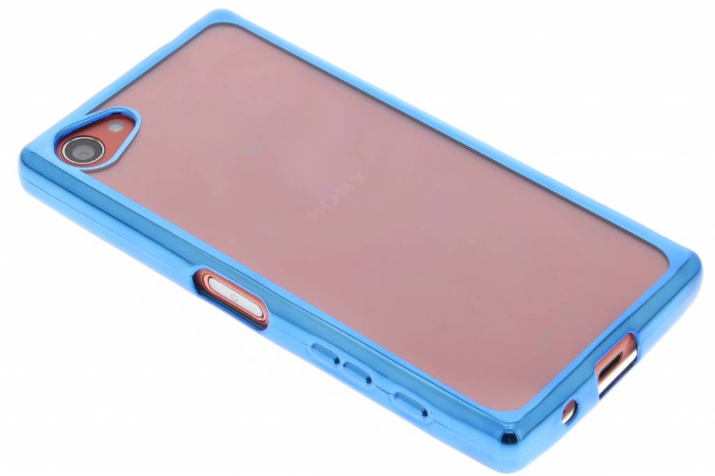 Image of Blauw TPU hoesje met metallic rand voor de Sony Xperia Z5 Compact