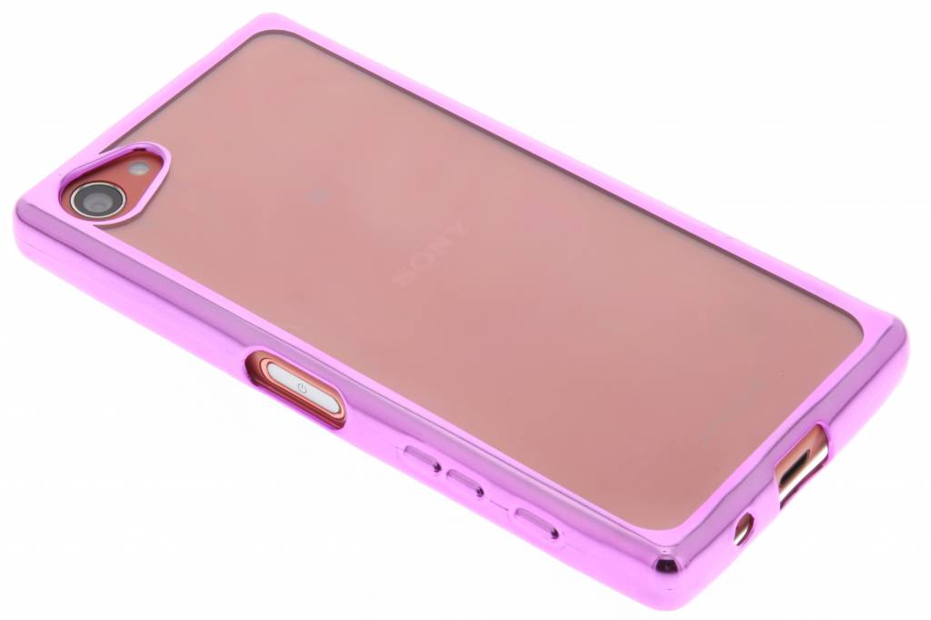 Image of Roze TPU hoesje met metallic rand voor de Sony Xperia Z5 Compact