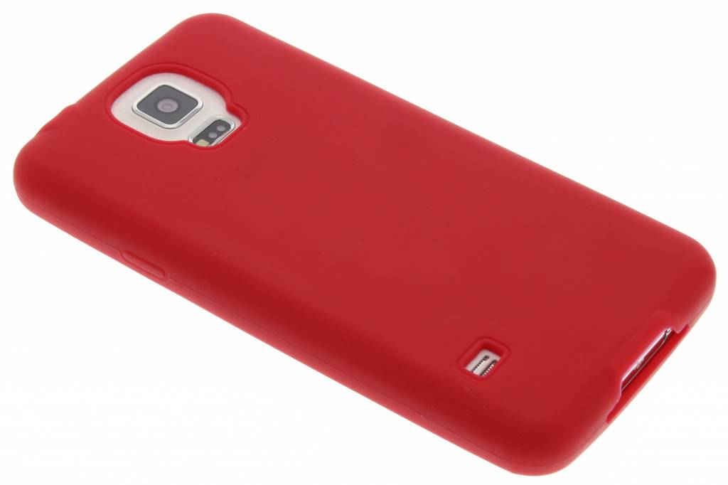 Image of Rood effen TPU siliconen hoesje voor de Samsung Galaxy S5 (Plus) / Neo