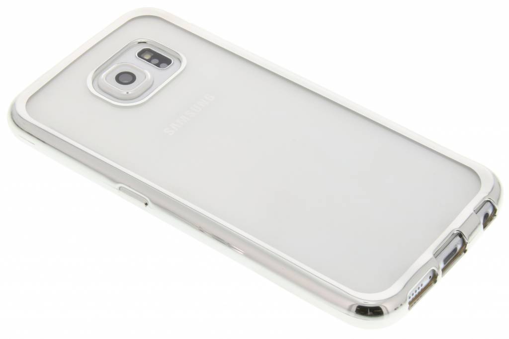 Image of Zilver TPU hoesje met metallic rand voor de Samsung Galaxy S6