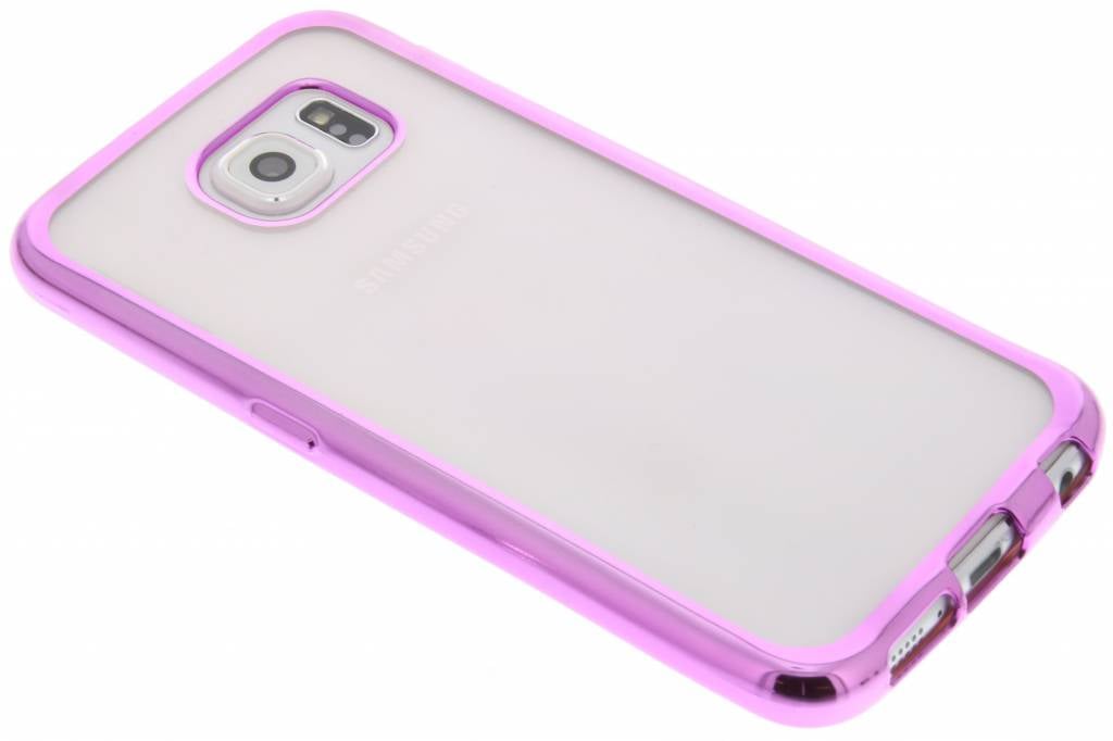 Image of Roze TPU hoesje met metallic rand voor de Samsung Galaxy S6