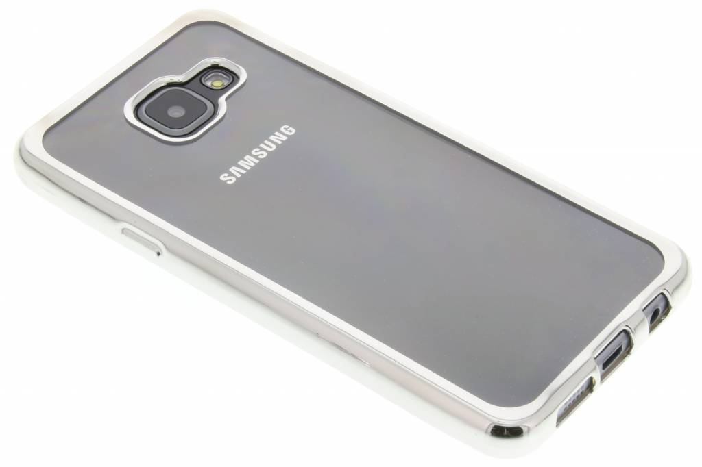 Image of Zilver TPU hoesje met metallic rand voor de Samsung Galaxy A3 (2016)