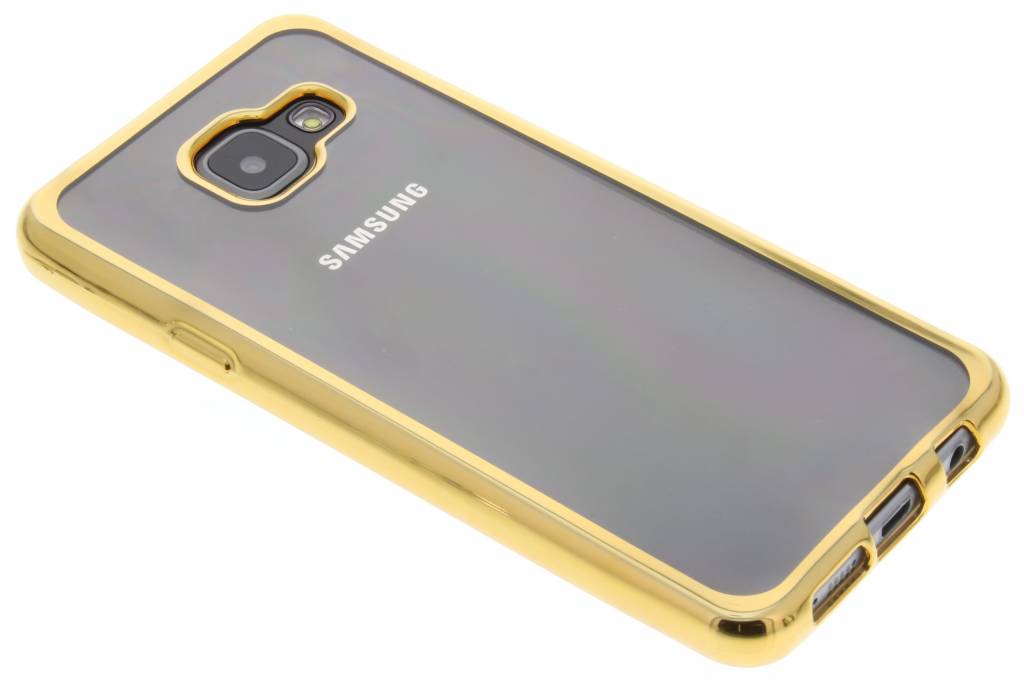 Image of Goud TPU hoesje met metallic rand voor de Samsung Galaxy A3 (2016)