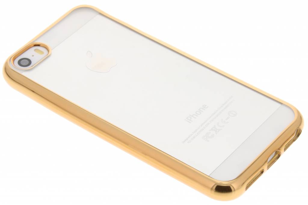 Image of Goud TPU hoesje met metallic rand voor de iPhone 5 / 5s / SE