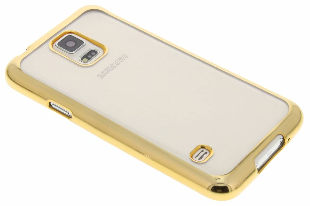 Image of Goud TPU hoesje met metallic rand voor de Samsung Galaxy S5 (Plus) Neo