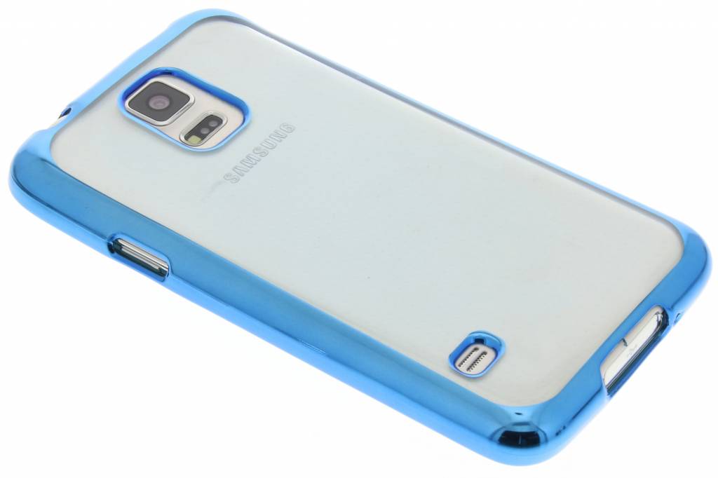 Image of Blauw TPU hoesje met metallic rand voor de Samsung Galaxy S5 (Plus) Neo