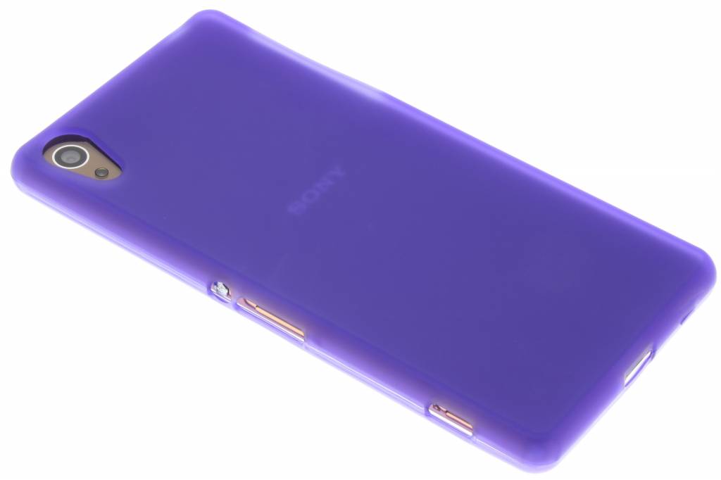 Image of Paars mat TPU siliconen hoesje voor de Sony Xperia Z2