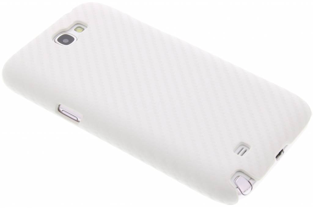 Image of Wit carbon look hardcase hoesje voor de Samsung Galaxy Note 2