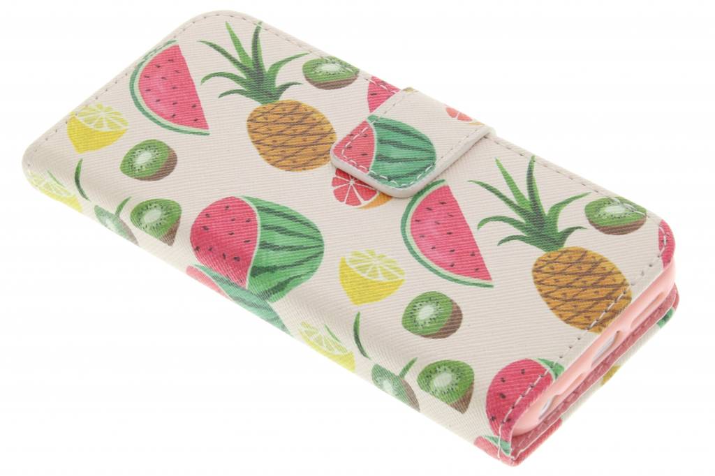 Image of Fruit design TPU booktype hoes voor de iPhone 5 / 5s / SE