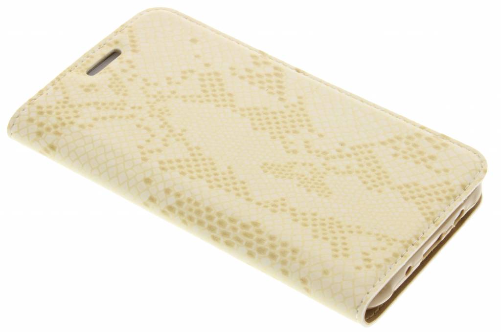 Image of Gouden luxe slangen TPU booktype hoes voor de Samsung Galaxy J5