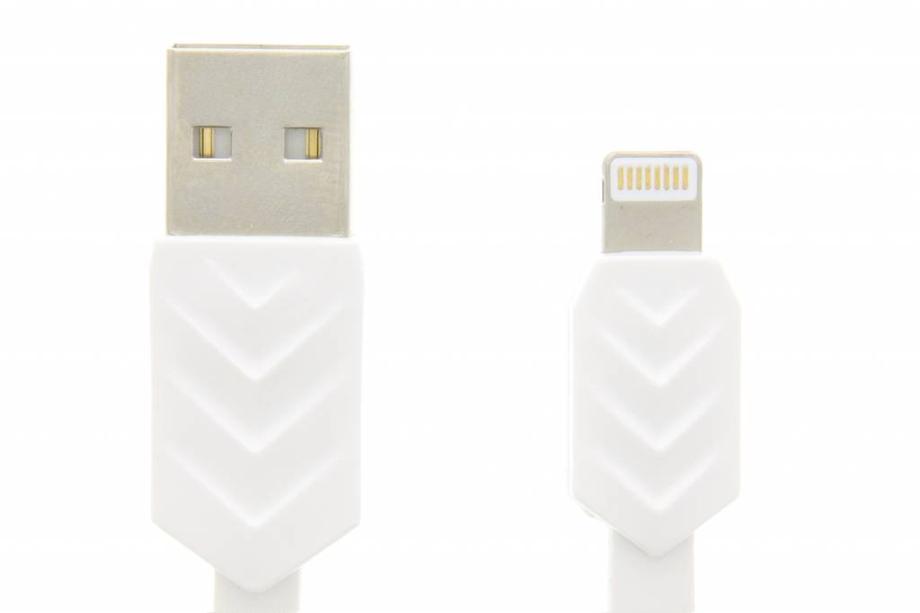 Image of Fishbone Lightning naar USB-kabel 1 meter - Wit