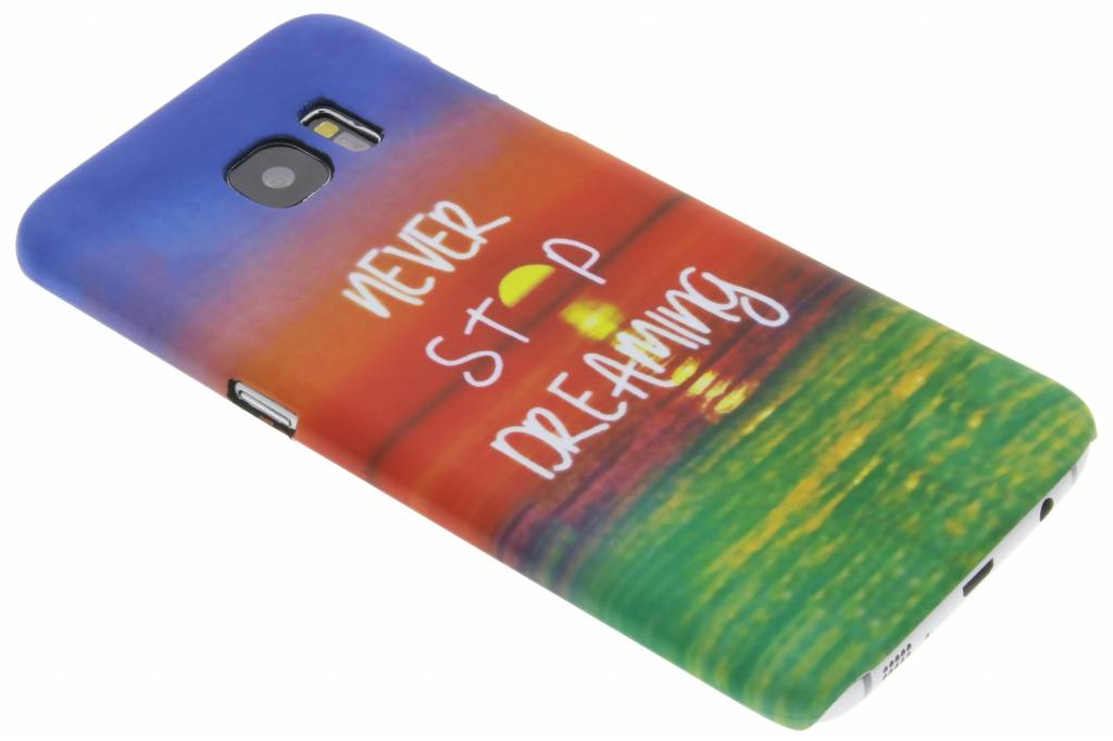 Image of Never stop dreaming design hardcase hoesje voor de Samsung Galaxy S7 Edge