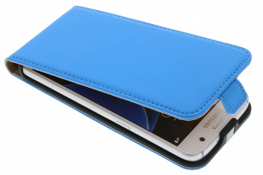 Image of Luxe Flipcase voor de Samsung Galaxy S7 - Blauw