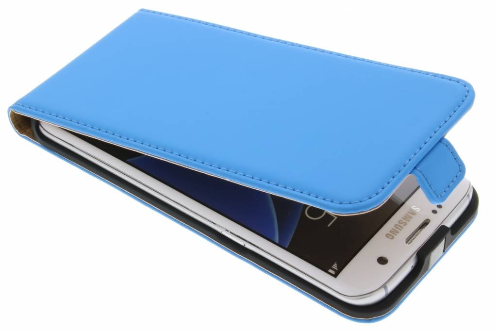 Image of Luxe Flipcase voor de Samsung Galaxy S7 Edge - Blauw