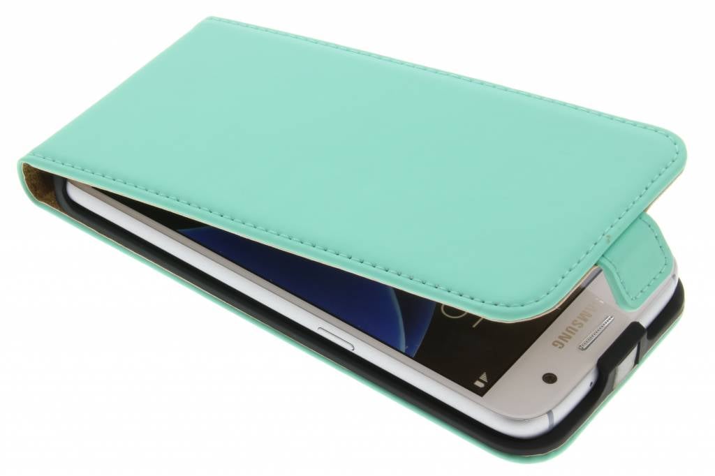 Image of Luxe Flipcase voor de Samsung Galaxy S7 - Mintgroen