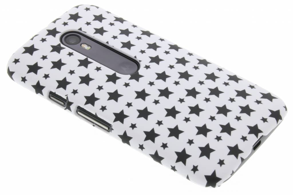 Image of Wit sterren design hardcase hoesje voor de Motorola Moto G 3rd Gen 2015