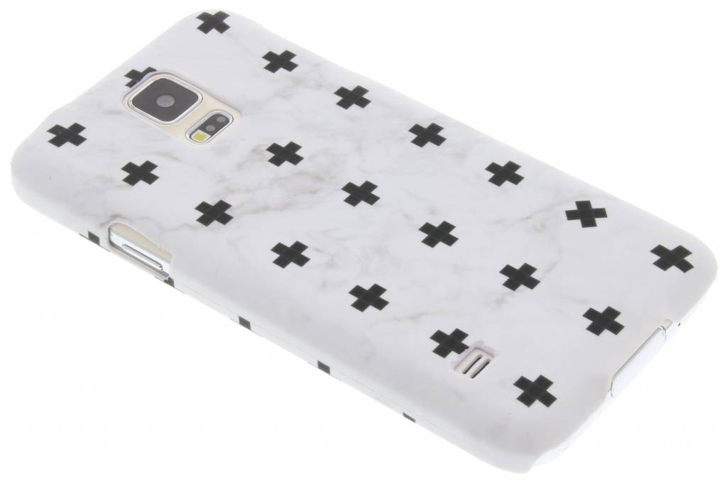 Image of Wit marmer plus design hardcase hoesje voor de Samsung Galaxy S5 (Plus) / Neo