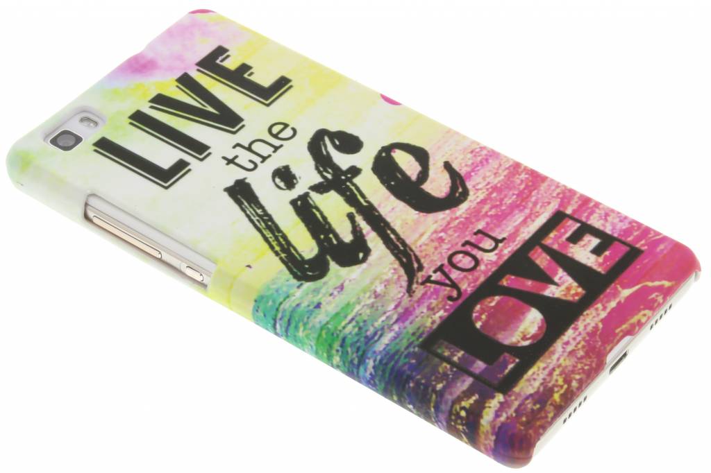 Image of Live the life design hardcase hoesje voor de Huawei P8 Lite