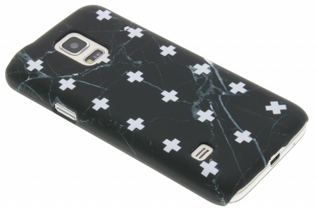 Image of Zwart marmer plus design hardcase hoesje voor de Samsung Galaxy S5 Mini