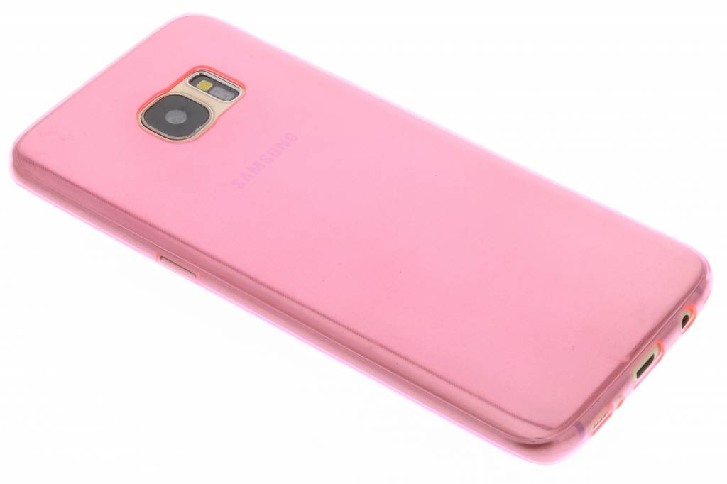 Image of Roze ultra thin transparant TPU hoesje voor de Samsung Galaxy S7 Edge