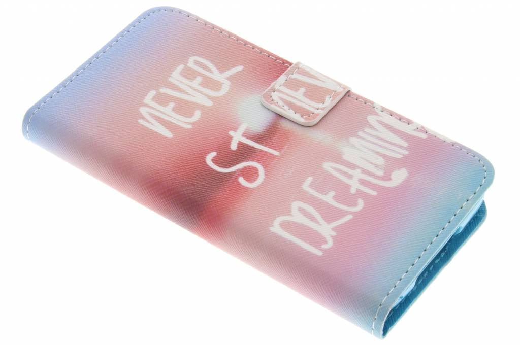 Image of Never stop dreaming design TPU booktype hoes voor de Samsung Galaxy S5 (Plus) / Neo