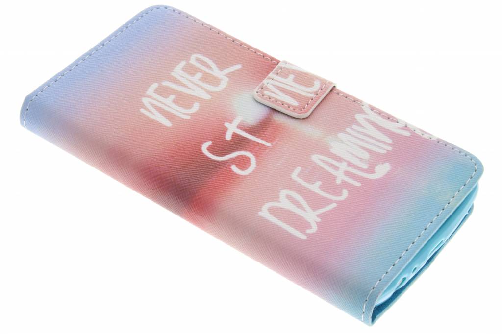 Image of Never stop dreaming design TPU booktype hoes voor de LG G3