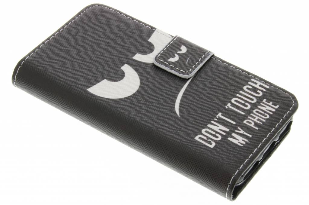 Image of Don't touch design TPU booktype hoes voor de iPhone 5 / 5s / SE