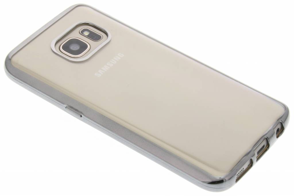 Image of Donkergrijs TPU hoesje met metallic rand voor de Samsung Galaxy S7