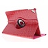 Fuchsia 360º draaibare krokodil tablethoes voor de iPad Pro 9.7 Fuchsia 360º draaibare krokodil tablethoes voor de iPad Pro 9.7