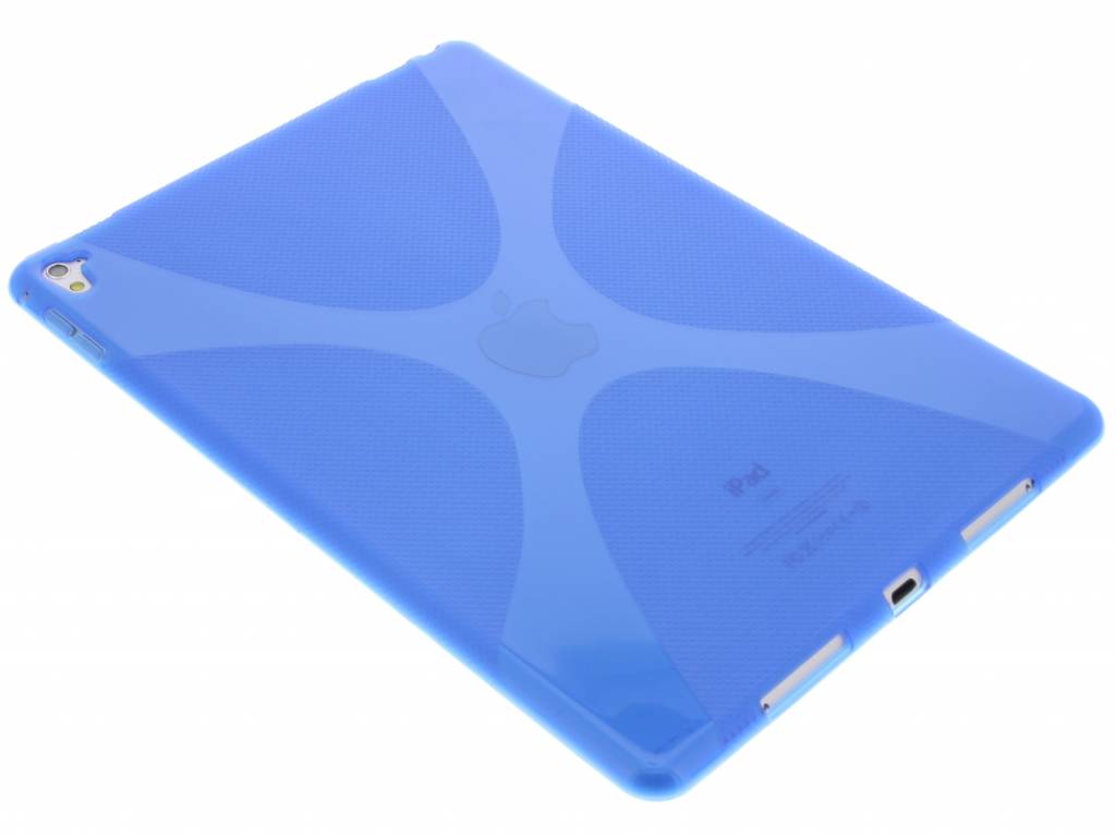 Image of Blauwe X-line TPU tablethoes voor de iPad Pro 9.7