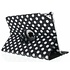 Zwarte 360º draaibare polka dot tablethoes voor de iPad Pro 9.7 Zwarte 360º draaibare polka dot tablethoes voor de iPad Pro 9.7