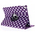 Paarse 360º draaibare polka dot tablethoes voor de iPad Pro 9.7 Paarse 360º draaibare polka dot tablethoes voor de iPad Pro 9.7