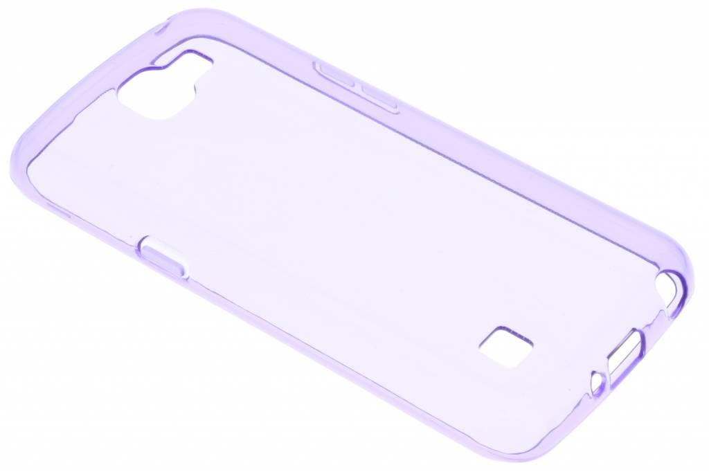 Image of Paarse transparante gel case voor de LG K4