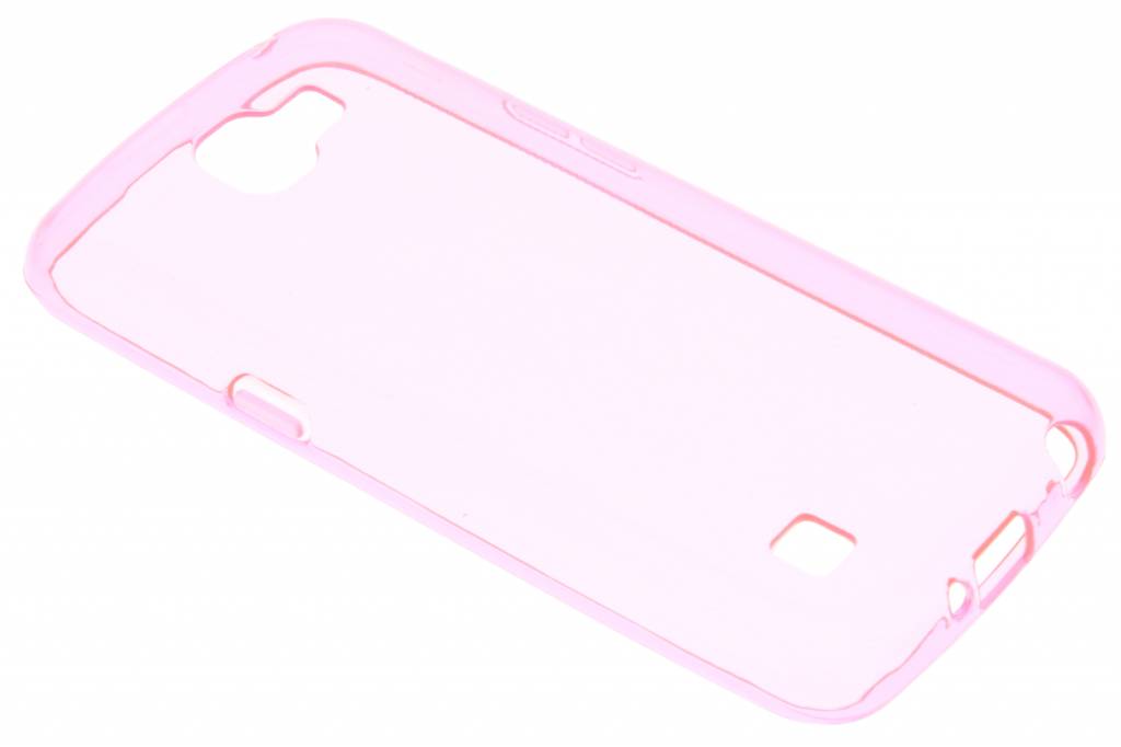 Image of Roze transparante gel case voor de LG K4