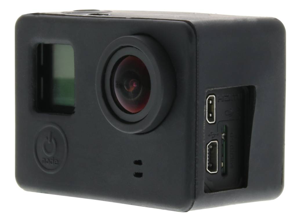 Image of Zwart siliconen hoesje voor de GoPro camera