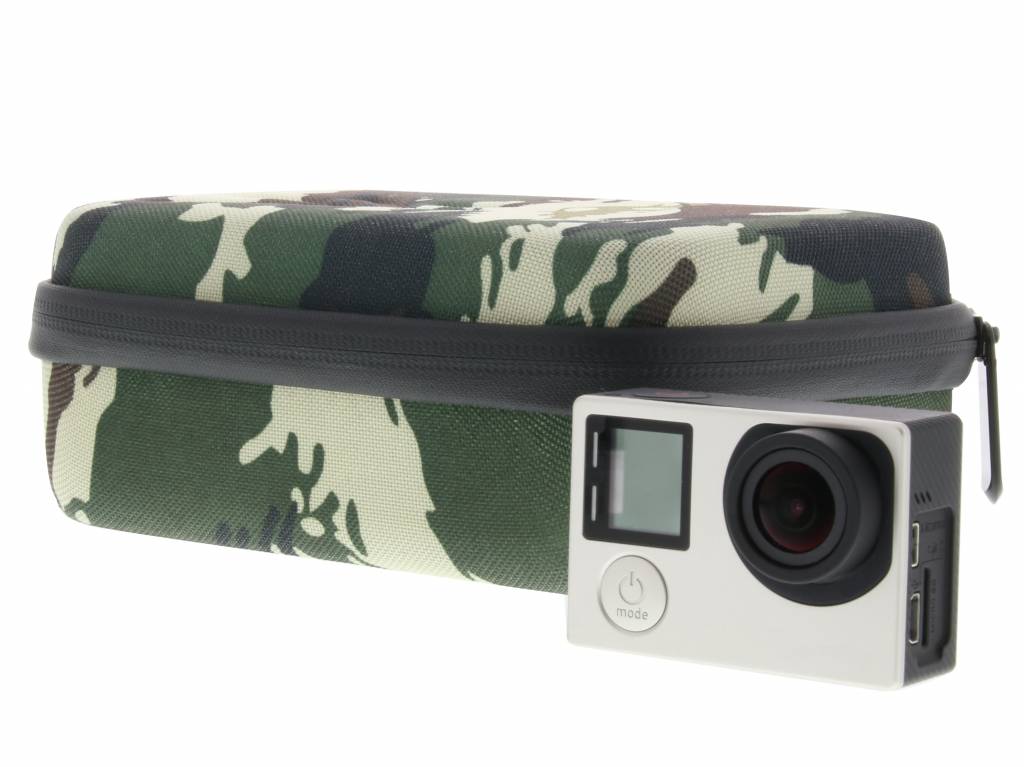 Image of Legergroen opbergtasje voor GoPro camera