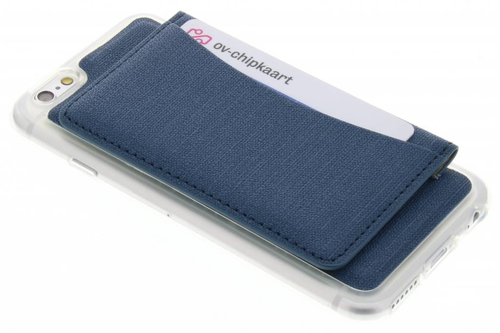 Image of Blauw TPU hoesje met pasjeshouder voor de iPhone 6 / 6s