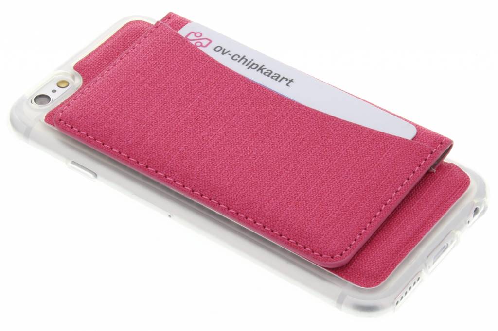 Image of Fuchsia TPU hoesje met pasjeshouder voor de iPhone 6 / 6s