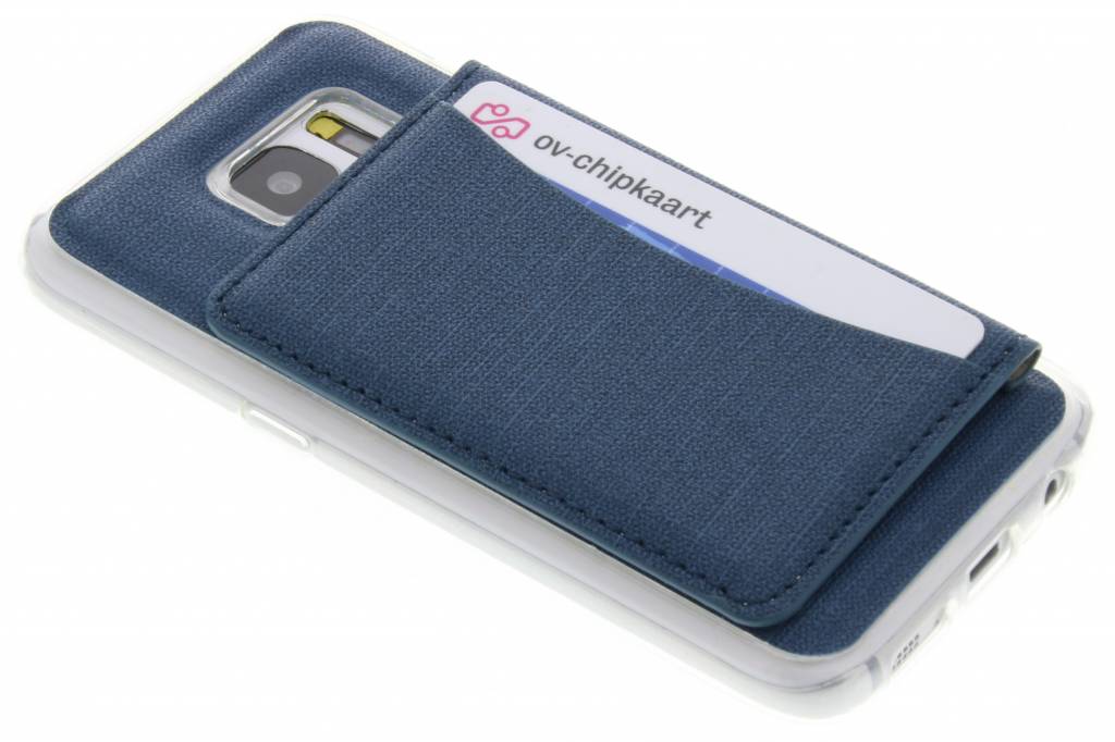 Image of Blauw TPU hoesje met pasjeshouder voor de Samsung Galaxy S7