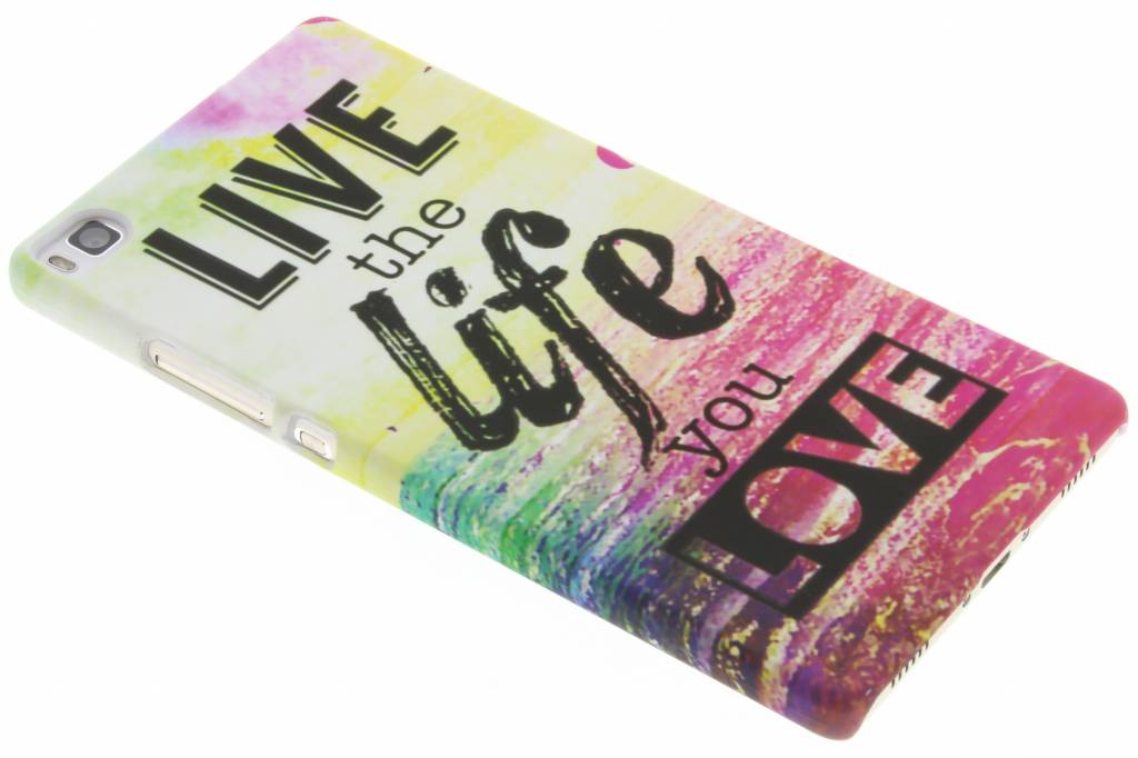 Image of Live the life design hardcase hoesje voor de Huawei P8