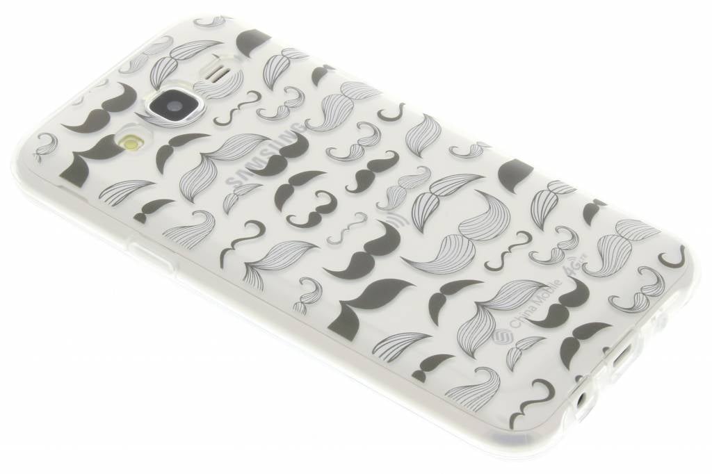 Image of Mustache design TPU siliconen hoesje voor de Samsung