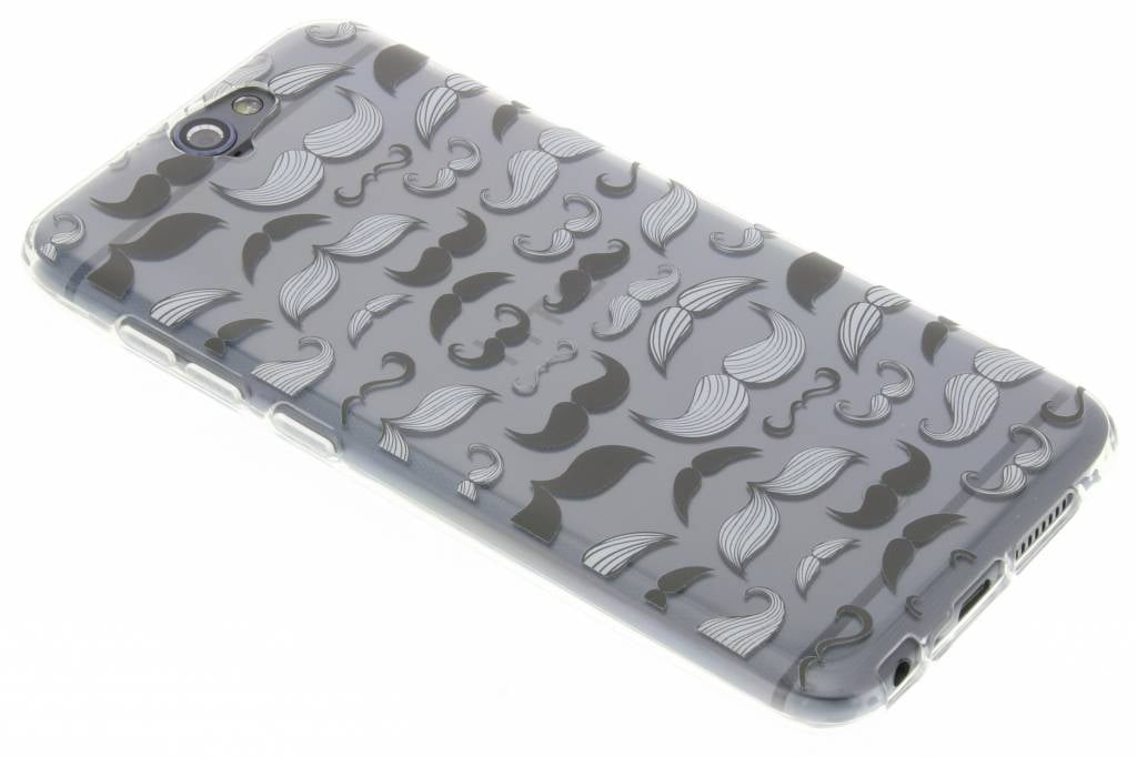 Image of Mustache design TPU siliconen hoesje voor de HTC One A9