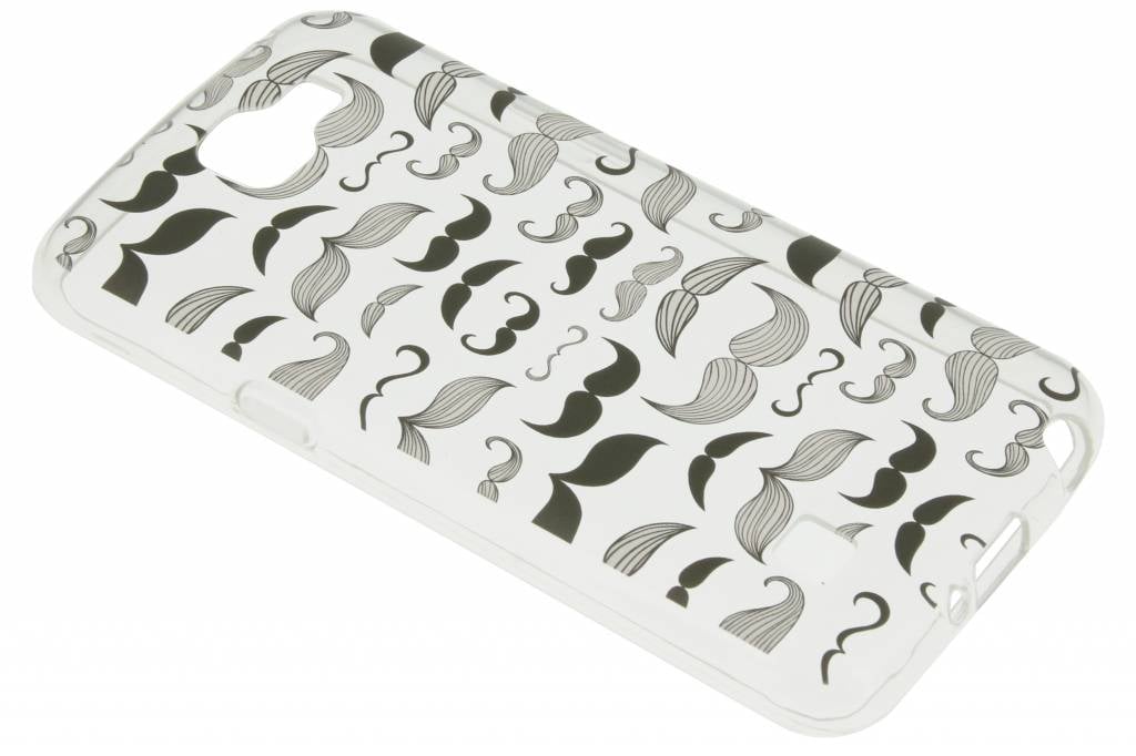 Image of Mustache design TPU siliconen hoesje voor de LG K4